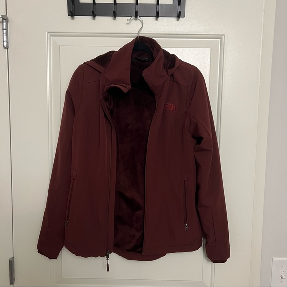 North Face Soft Shelled Zip Up Hoodie Jacket - Picture 6 of 11